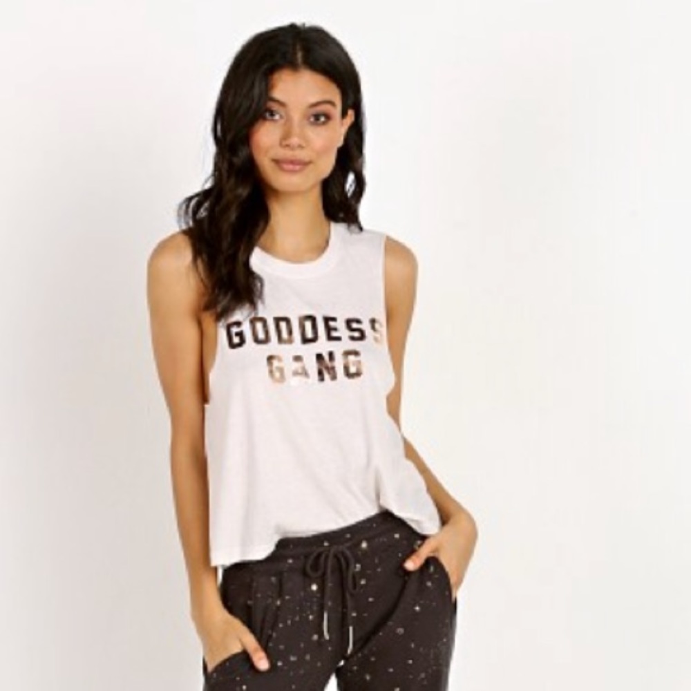 Spiritual Gangster Goddess Gang Crop Top xs